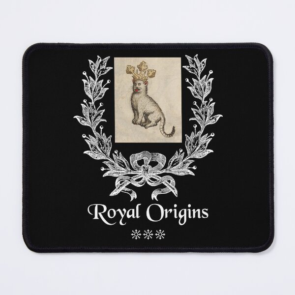 Item preview, 'Royal Origins' Goofy Cat with Crown - Medieval Designs Collection designed and sold by Ridiculam Toga.