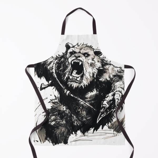 Item preview, Fierce Roaring Bear Sketch Art designed and sold by JojoArtEvo.
