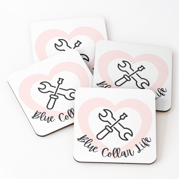 Item preview, Blue Collar Life l Pink Heart designed and sold by GabbyC03.