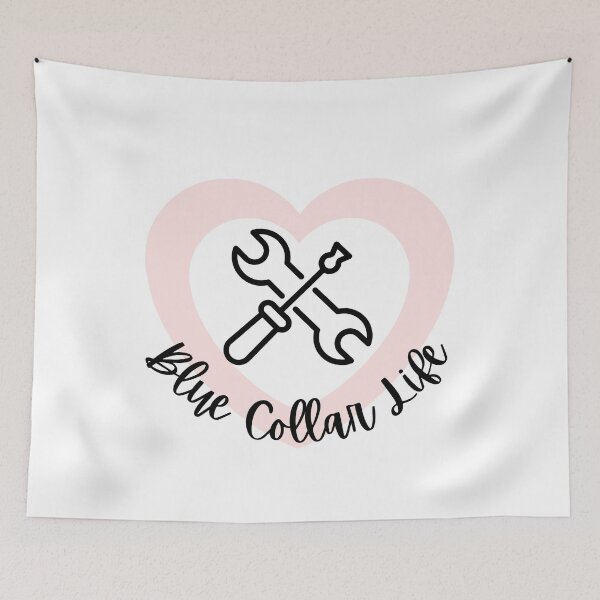 Item preview, Blue Collar Life l Pink Heart designed and sold by GabbyC03.