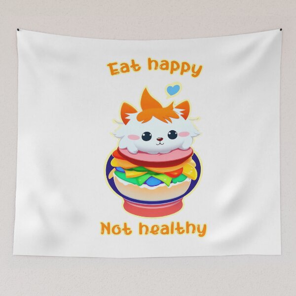 Item preview, Eat happy not healthy: The Joyful Foodie designed and sold by Paolospresent.