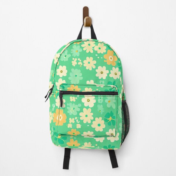 Item preview, Retro floral pattern in green  designed and sold by SamJanner.