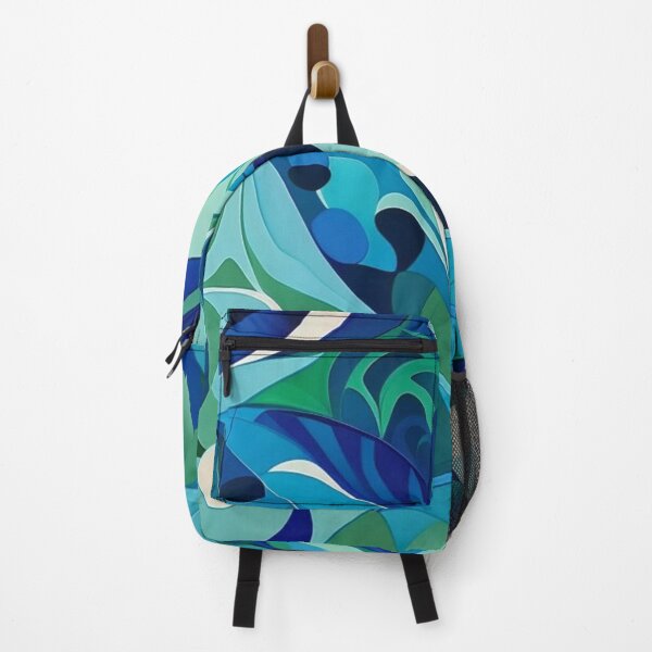 Item preview, Blue and Green Abstract Pattern 03: Refreshing Harmony designed and sold by Floral Fiesta Designs.