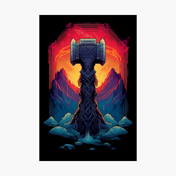 Artikel-Vorschau von Mjollnir – Hammer der nordischen Mythologie, designt und verkauft von KamilMalinowski.