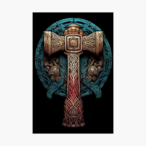 Artikel-Vorschau von Mjollnir – Hammer der nordischen Mythologie, designt und verkauft von KamilMalinowski.