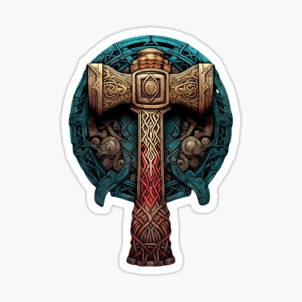 Artikel-Vorschau von Mjollnir – Hammer der nordischen Mythologie, designt und verkauft von KamilMalinowski.