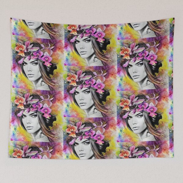 Item preview, Kendall and orchids designed and sold by bogfl.