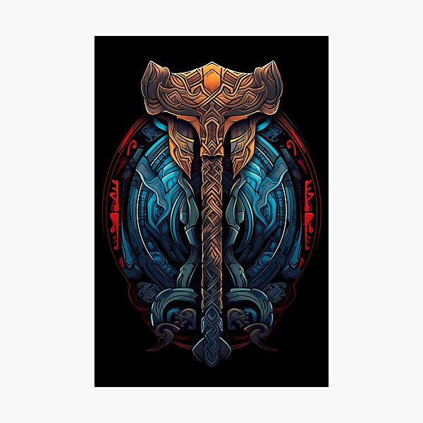 Artikel-Vorschau von Mjollnir – Hammer der nordischen Mythologie, designt und verkauft von KamilMalinowski.