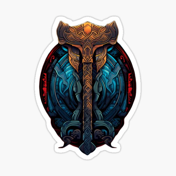 Artikel-Vorschau von Mjollnir – Hammer der nordischen Mythologie, designt und verkauft von KamilMalinowski.