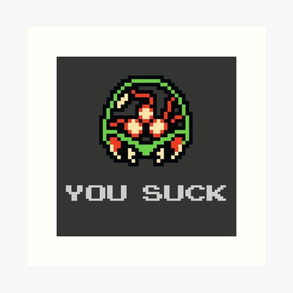 Item preview, You Suck - 8bit retro designed and sold by Nu Threads.