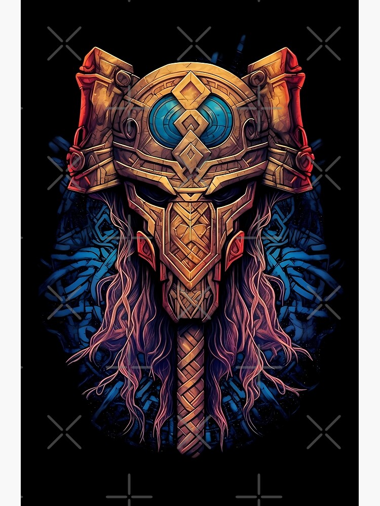 Odin's Wisdom - Realm of All-Father, the Norse God Sticker for Sale by  KamilMalinowski