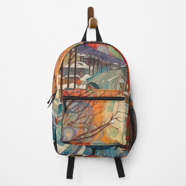 Item preview, Serene Winter Captivating Sunset Village in Snow designed and sold by JojoArtEvo.