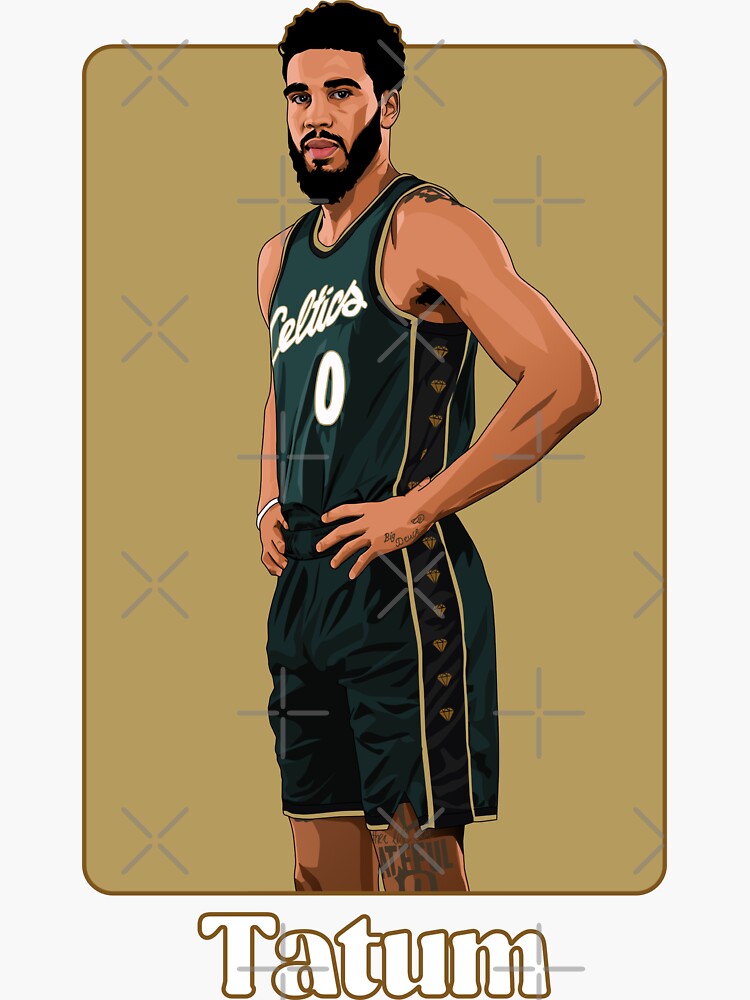 Jayson Tatum Basketball Minimalist Vector Athletes Sports Series T