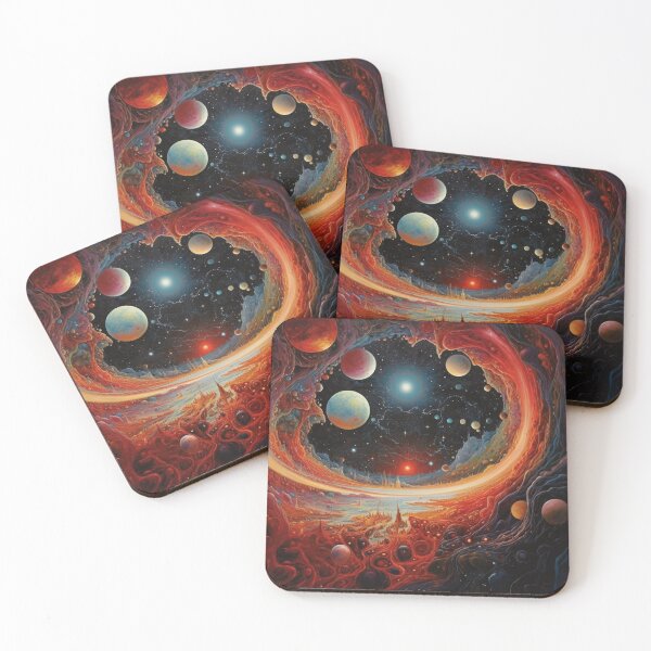 Item preview, Stunning Landscape in Space with Red Planet  designed and sold by JojoArtEvo.