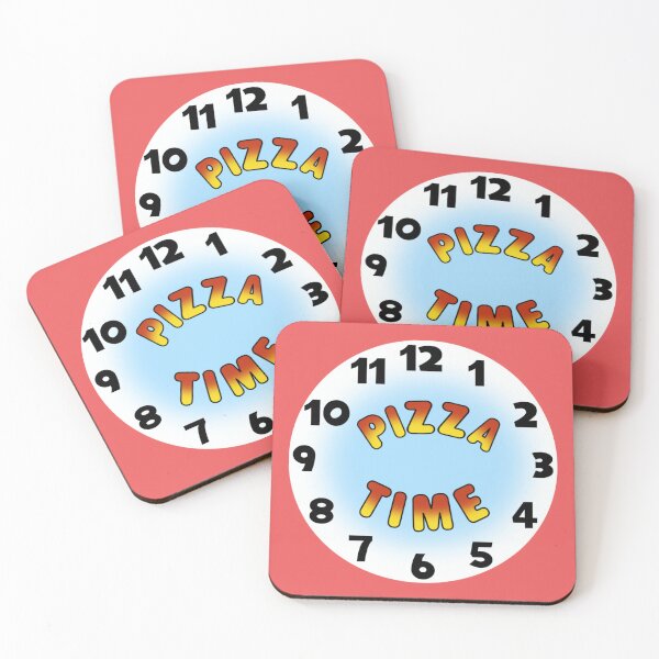Item preview, Pizza Time Clock designed and sold by GeekPopDesigns.