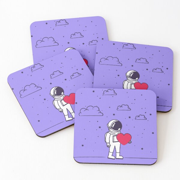Item preview, Cute astronaut with a big heart designed and sold by Wolfsee.
