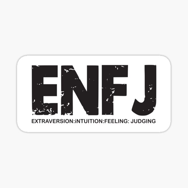 Enfj Mbti Typology Sticker For Sale By Koonam Redbubble