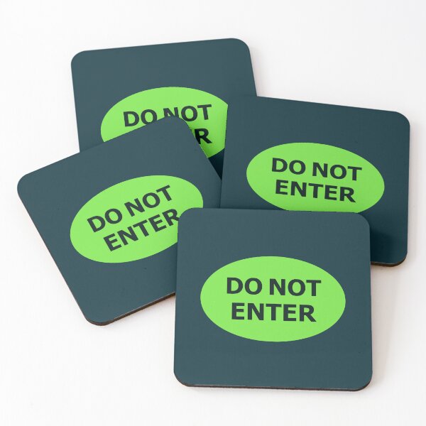 Item preview, DO NOT ENTER sign designed and sold by lobodelnoir.