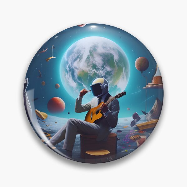 Artikelvorschau, Marshmello spielt Gitarre auf dem Mond entworfen und verkauft von artPS.