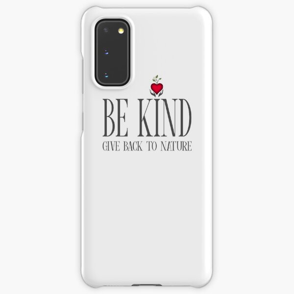 Be Kind - Text - Light Background Samsung Galaxy Snap Case
