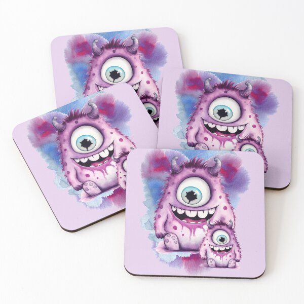 Item preview, Funny and Cute Smiling Monsters with  Horns T-shirts and Stickers Design  designed and sold by PatriciaReyes.