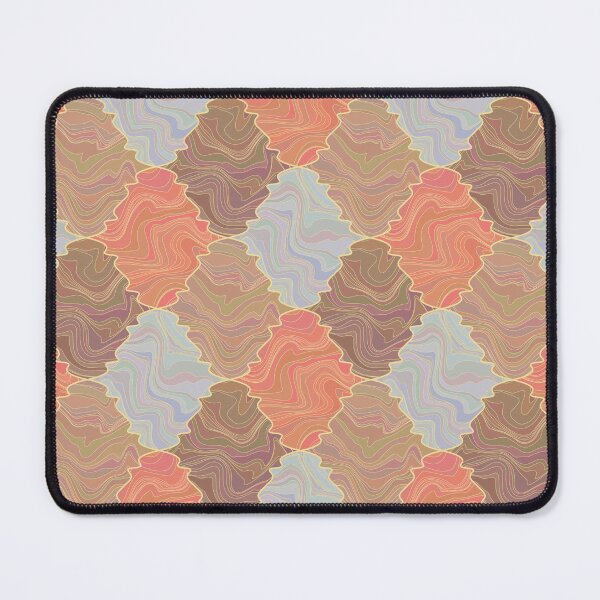 Item preview, Abstract brown, orange, beige and gray checkered marble pattern designed and sold by Osting.