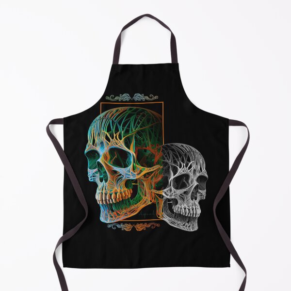 Item preview, Color Mask of Decay 003: Skull Twins in colorful chaos designed and sold by utopio-art.