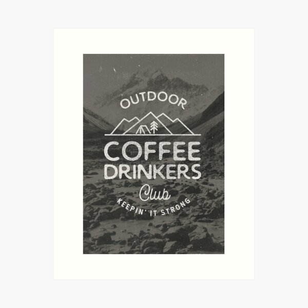 Outdoor Coffee Drinkers Club Art Print