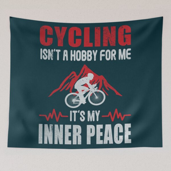 Item preview, Cycling Hobby For Inner Peace Cyclist Bike Riders designed and sold by VenettaMccue.
