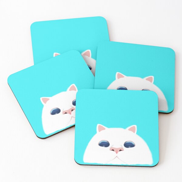 Item preview, White meaw head. designed and sold by BennyPics.