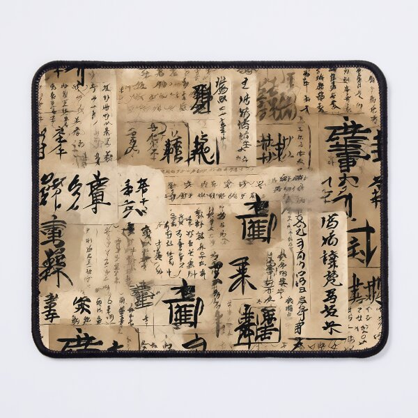 Item preview, Asian Writing Wallpaper - Digital Collage Print designed and sold by GiveMeMood.