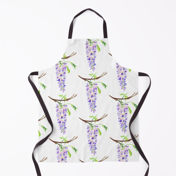 Item preview, Blooming Wisteria Branch - Watercolor Botanical Illustration designed and sold by Wolshebnaja.
