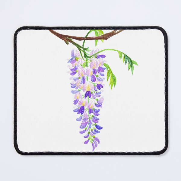 Item preview, Blooming Wisteria Branch - Watercolor Botanical Illustration designed and sold by Wolshebnaja.