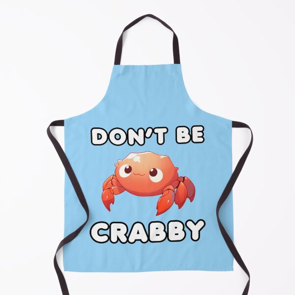 Item preview, Don't be crabby funny pun Kawaii Crab designed and sold by Asevera.
