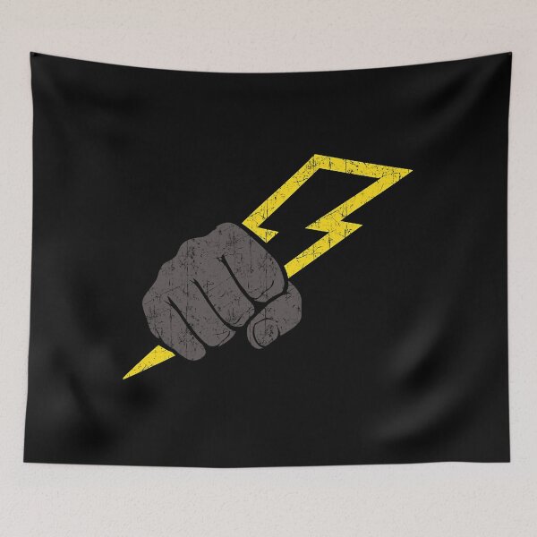 Item preview, fist hand with electric union designed and sold by juliannamullin.