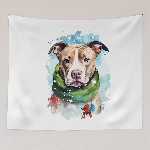 Item preview, Sad Christmas Pitbull designed and sold by PrettyPittie Shop.