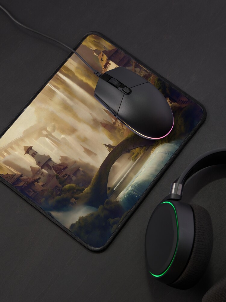 Thumbnail 4 of 5, Mouse Pad, Medieval city designed and sold by cokemann.