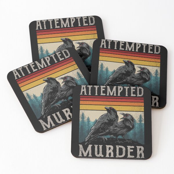 Item preview, Attempted Murder Crows & Ravens Edgar Allen Poe designed and sold by PandaPope.