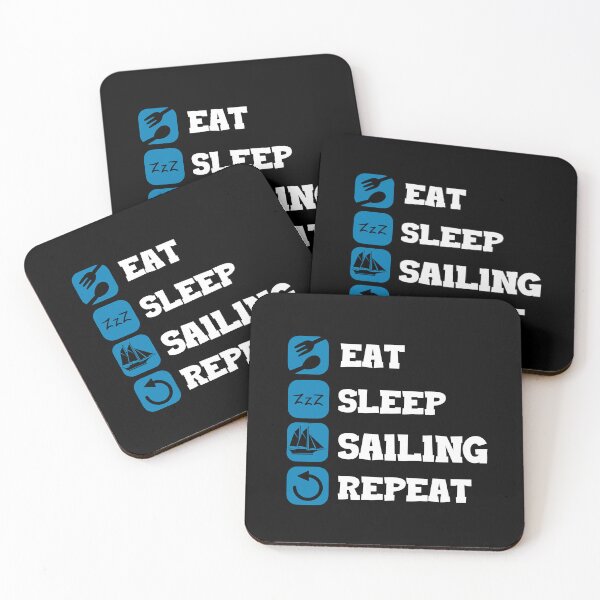 Item preview, Eat Sleep Repeat Sailing Captain Sailing Ship designed and sold by Pubi.