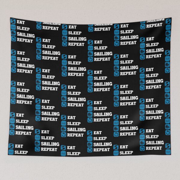 Item preview, Eat Sleep Repeat Sailing Captain Sailing Ship designed and sold by Pubi.