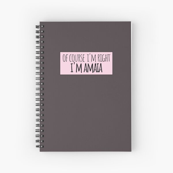 Vista previa del artículo con la obra «Por supuesto que tengo razón Soy Amaia Divertido Personalizado», diseñado y vendido por kindxinn.