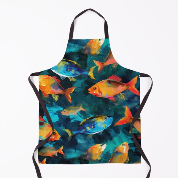 Item preview, Colorful Fish Pattern Art designed and sold by GiveMeMood.