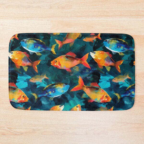 Item preview, Colorful Fish Pattern Art designed and sold by GiveMeMood.