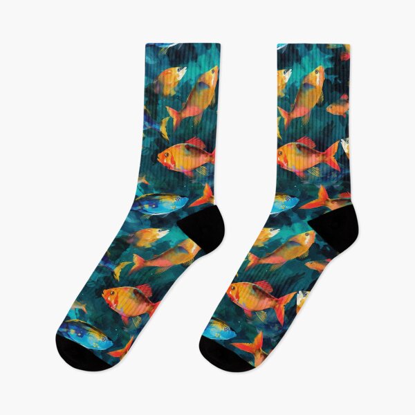 Item preview, Colorful Fish Pattern Art designed and sold by GiveMeMood.