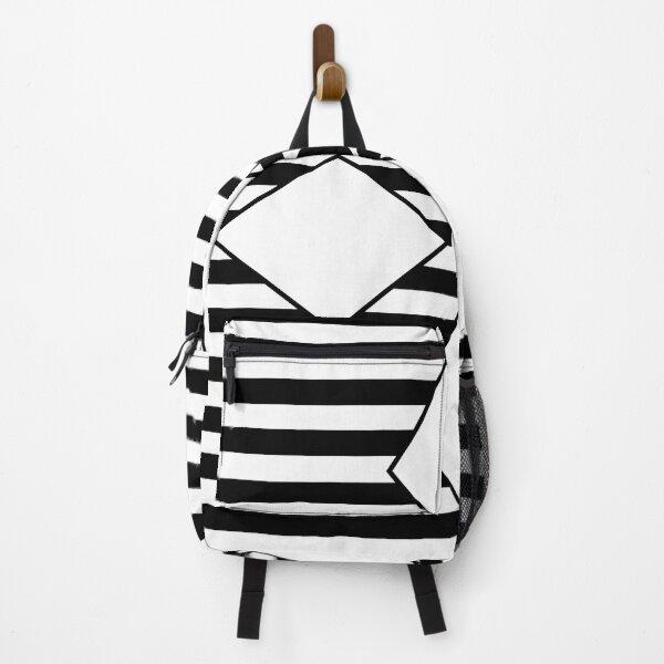Item preview, Black and White Stripes Diamond Geometric Pattern designed and sold by Nisha Prabhu.
