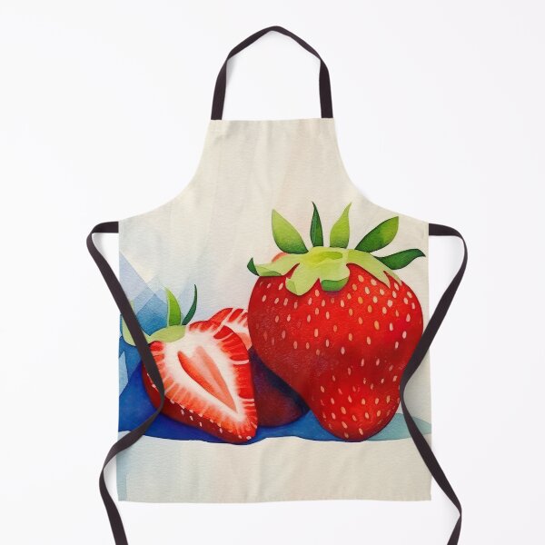 Aperçu de l'œuvre aquarelle de fraise appétissante 1 créée et vendue par FlaskLab.