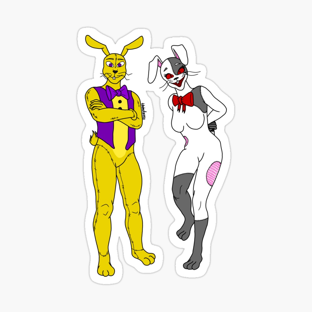 Vanny and Glitchtrap FNAF Art Board Print for Sale by GalaxisArt