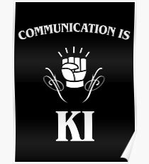 Communication is Ki - Funny Monk Valentines Day - DnD Poster