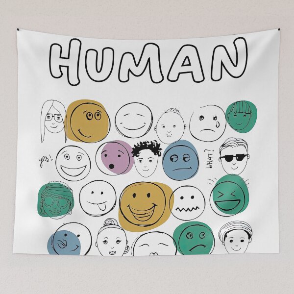 Item preview, Emotions Make Us Human Retro designed and sold by jayspotterr.