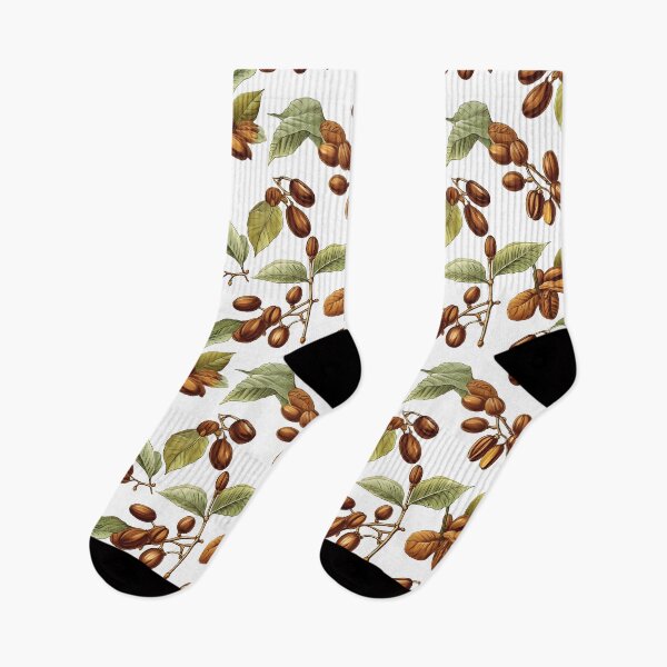 Item preview, Coffee Bean Floral Pattern designed and sold by GiveMeMood.